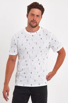 Футболка с принтом Trend Collection 181 Белый 2XL