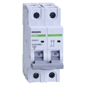 Автоматичний вимикач NOARK Ex9BS 2P 63A 4,5kA C