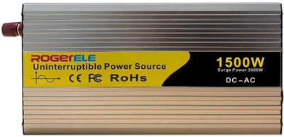 Інвертор ROGERELE REPU1000EU (1500W/3000W MAX) with charger з чистою синусоїдою (00-00019344)