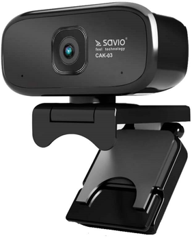 Kamera internetowa Savio CAK-03 720p Czarna (SAVCAK-02)