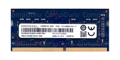 Ноутбучная оперативная память Ramaxel DDR4 8GB 2666MHz SO-DIMM 1Rx8 PC4-2666V (RMSA3260ME78HAF-2666)