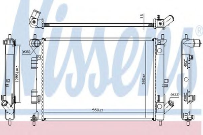 Радиатор охлаждения HYUNDAIKIA пр-во Nissens Nissens (67555)