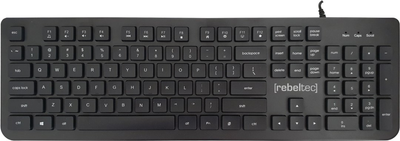 Клавіатура дротова Rebeltec Solidero USB Black (RBLKLA00042)