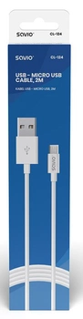 Kabel Savio CL-124 USB - micro-USB 2.1 A 2 m (SAVKABELCL-124)