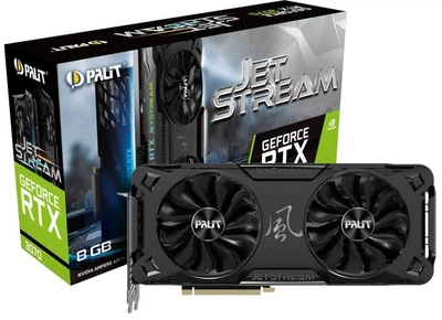 Відеокарта Palit PCI-Ex GeForce RTX 3070 JetStream 8GB GDDR6 (256bit) Б\В - Б/У
