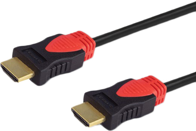 Кабель Savio CL-95 HDMI 1.5 м HDMI Type A (Standard) Black,Red (SAVKABELCL-95)