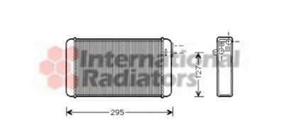 Радіатор обігрівача OMEGA A ALL MT/AT +/- A/C Van Wezel Van Wezel (37006116)