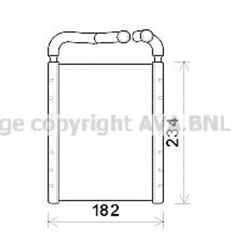 Радиатор отопителя SANTA FE 20/22 CRDi 09-13 пр-во AVA Ava (HY6375)