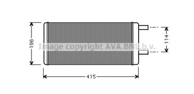 Радіатор пічки VOLVO F 10, F 12, F 16 вир-во AVA Ava (VL6028)