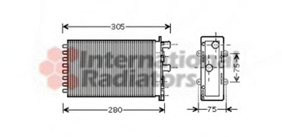 Радіатор обігрівача TRANSPORTER REAR UNIT 96- Van Wezel Van Wezel (58006239)
