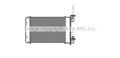 Радиатор отопителя BMW E30/Z1 88- 316->325 Ava Ava (BW6022)