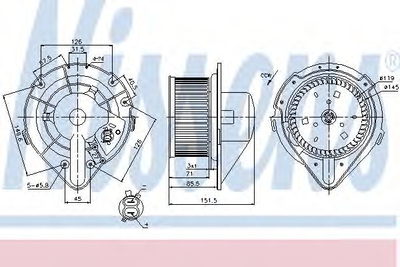 Вентилятор салону AUDI, VW вир-во Nissens Nissens (87066)