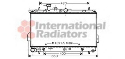 Радиатор охлаждения HYUNDAI MATRIX FC 01- AT пр-во Van Wezel Van Wezel (82002096)