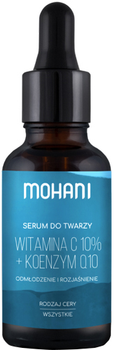 Serum do twarzy Mohani z witaminą C 10% i koenzymem Q10 30 ml (5902802721365)