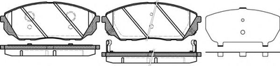 Колодка тормозная дисковая передняя KIA SORENTO пр-во REMSA Remsa (104112)