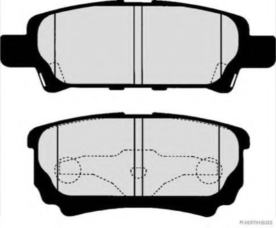 Колодки тормозные Mitsubishi LANCER IX пр-во Jakoparts Herth+Buss Jakoparts (J3615014)