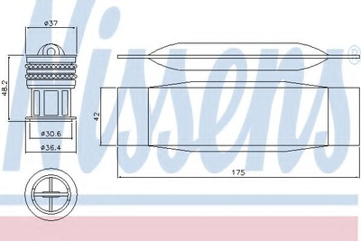 Осушитель SKODA Octavia, VW Caddy IV пр-во Nissens Nissens (95490)