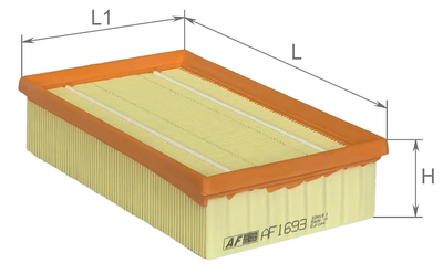 Фильтр воздушный BMW 3 E30 82-91, 5 E28 81-87 пр-во ALPHA FILTER Alpha filter (AF1693)