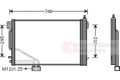 Конденсор кондиционера COND W203 C-KL NT DIESE Van Wezel Van Wezel (30005200)