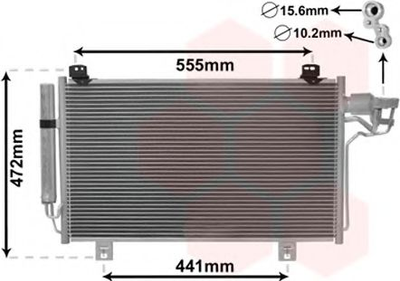 Радиатор кондиционера Mazda 3/6 13+ пр-во Van Wezel Van Wezel (27005260)