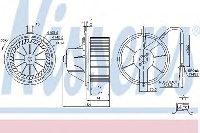 Вентилятор салона AUDI, VW пр-во Nissens Nissens (87068)