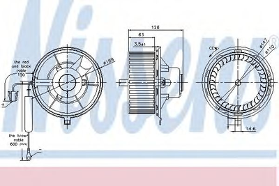 Вентилятор салону VW вир-во Nissens Nissens (87031)