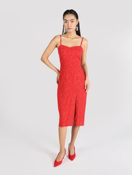 Сукня міді літня жіноча Colin's CL1064094RED S Red (8683197713933)