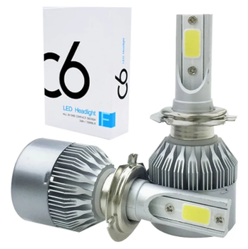 Светодиодные Автомобильные Лампы Комплект C6 LED Headlight H4 (FG22)