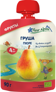 Фруктове органічне пюре Fleur Alpine Груша 90 г (5024688001024)