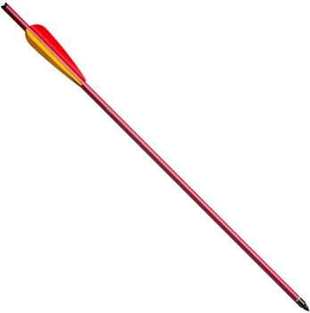 Стрела для арбалета Man Kung MK-AL20R алюминий Красная (1000083)