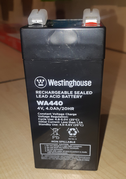 Акумулятор Westinghouse WA440N-T1 AGM 4V4,0Ah (48х48х108)