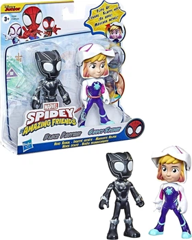 Игровой набор Marvel Spidey and His Amazing Friends Ghost-Spider and Black Panther Черная пантера Паук-призрак (F2244)