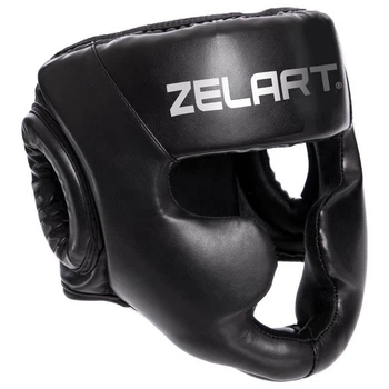 Шлем боксерский с полной защитой Zelart Fight Gear 3954 размер S Black