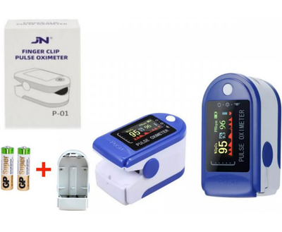 Пульсоксиметр на палец для измерения кислорода в крови JN P-01 Портативный Электронный оксиметр Pulse Oximeter