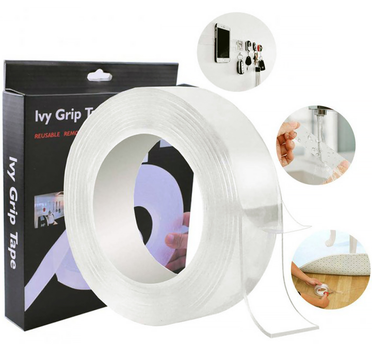 Двухсторонняя Крепежная клейкая лента Ivy Grip Tape Original 5 м Прозрачная