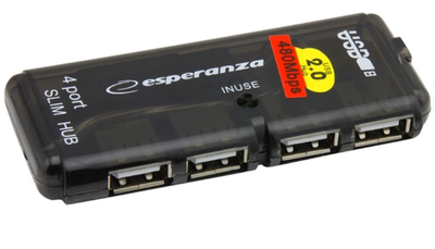 Hub USB 4 w 1 Esperanza USB 2.0 (5905784768564)