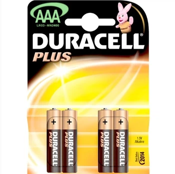 Батарейка Duracell Plus, LR03 1шт