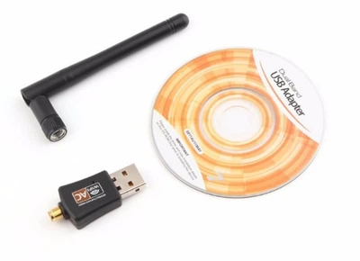 USB 2.0 Wi-Fi с антеной адаптер Realtek 8811CU AC600 600Мбит/с 2 диапазона 2.4G+5G сетевая карта 802.11ac (807501792) Черный