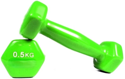 Комплект виниловых гантелей 50 Green 2 шт по 0,5 кг