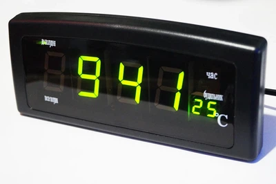 Часы будильник Caixing CX-818 220 вольт Черные (1818CLС00070) TIN66