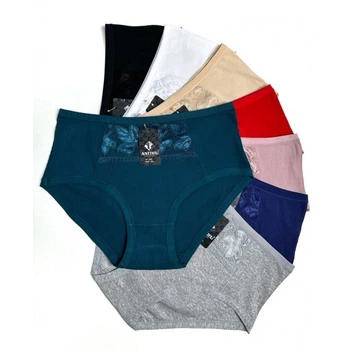 Женские трусики Anttifu 3XL однотонные 13129 - 8 шт.