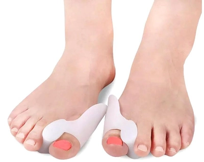 Набор силиконовых ортезов для пальцев ног Body Белый 2 шт