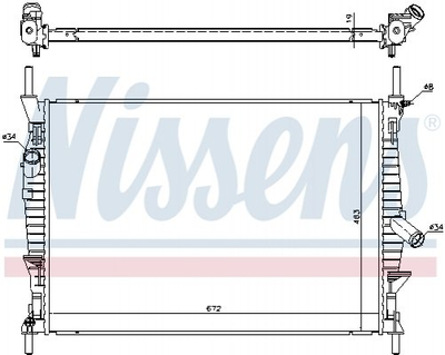 Радиатор охлаждения Nissens (69240)