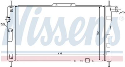 Радиатор охлаждения Nissens (61656)