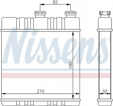 Радиатор отопителя салона Nissens (72660)