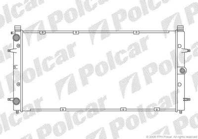 Радіатор охолодження двигуна VW T4 1.8-2.5TD Polcar (956608A2)