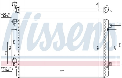 Радіатор охолоджування Nissens (65279A)