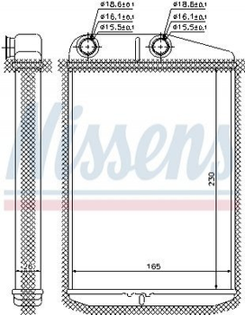 Радіатор пічки Nissens (73989)