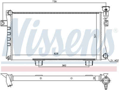 Радиатор Nissens (623556)