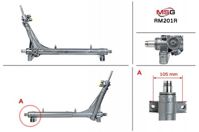 Рулевая рейка из ГУР Ram Promaster MSG (RM201R)